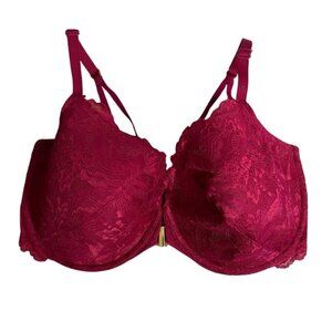 La Senza Women's Pink Floral Lace Full Coverage Bra
